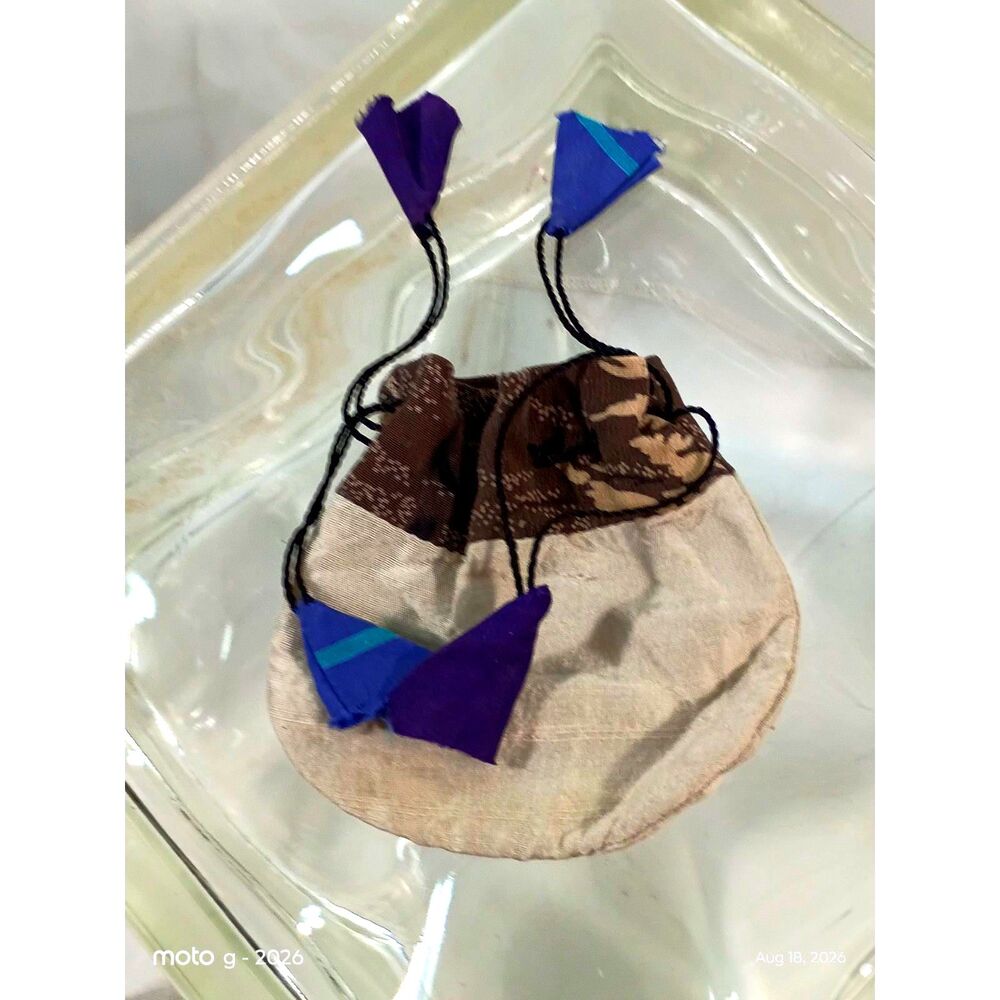 Small Drawstring Jewelry Bags, Fabric Gift Packaging Pouches 3 in set